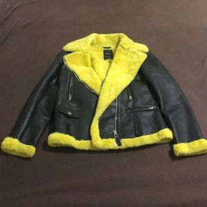 Bershka vegan leather coat